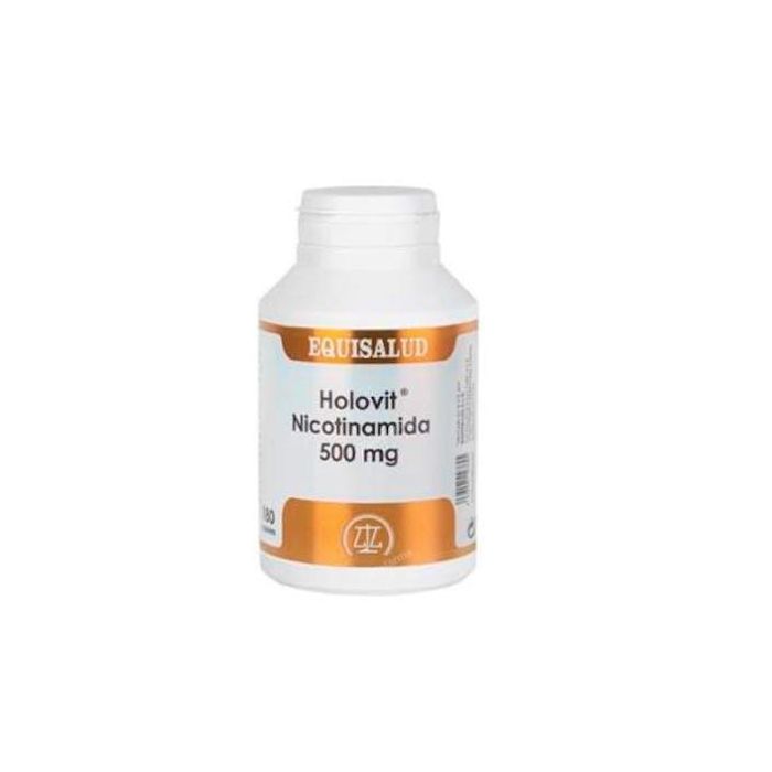 Holovit Nicotinamida 500 mg, 180 cápsulas - Vitamina B3 para energía y función nerviosa