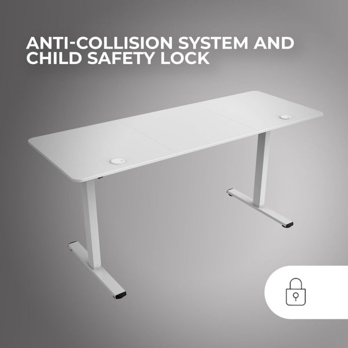 Mesa de Escritorio Mars Gaming MGDERGOPRO160W Blanco 160 x 60 cm 5 Mesa de Escritorio Mars Gaming MGDERGOPRO160W Blanco 160 x 60 cm 5