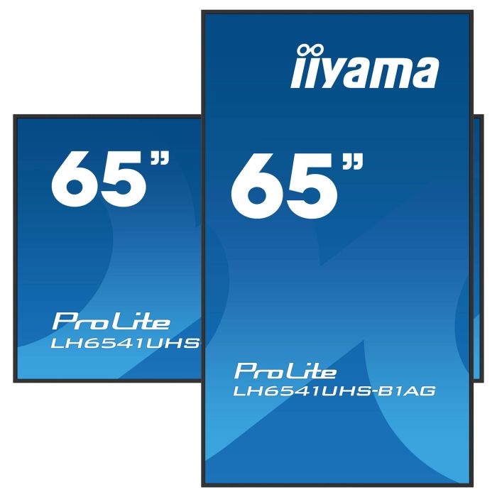 iiyama 65" 4K UHD IPS 3840x2160 25% Haze Monitor para Uso Profesional 24/7 Landscape y Portrait con Media Player USB