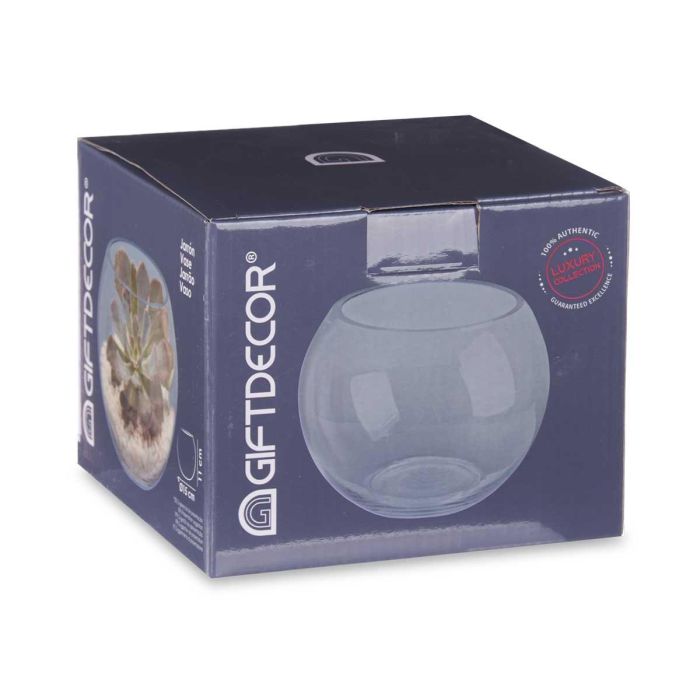 Pecera Pequeña Giftdecor 15 cm - Vidrio Transparente 1500 ml (12 Unidades) 2 Pecera Pequeña Giftdecor 15 cm - Vidrio Transparente 1500 ml (12 Unidades) 2