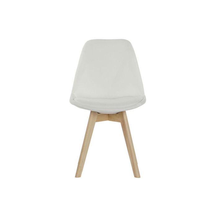 Silla Scandi DKD Home Decor Blanco 56 x 83 x 48 cm 4 Silla Scandi DKD Home Decor Blanco 56 x 83 x 48 cm 4