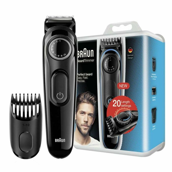Braun BT3000 Cortapelos y Recortador de Barba Inalámbrico con 20 Ajustes de Longitud de 1 a 10 mm 0 Braun BT3000 Cortapelos y Recortador de Barba Inalámbrico con 20 Ajustes de Longitud de 1 a 10 mm 0