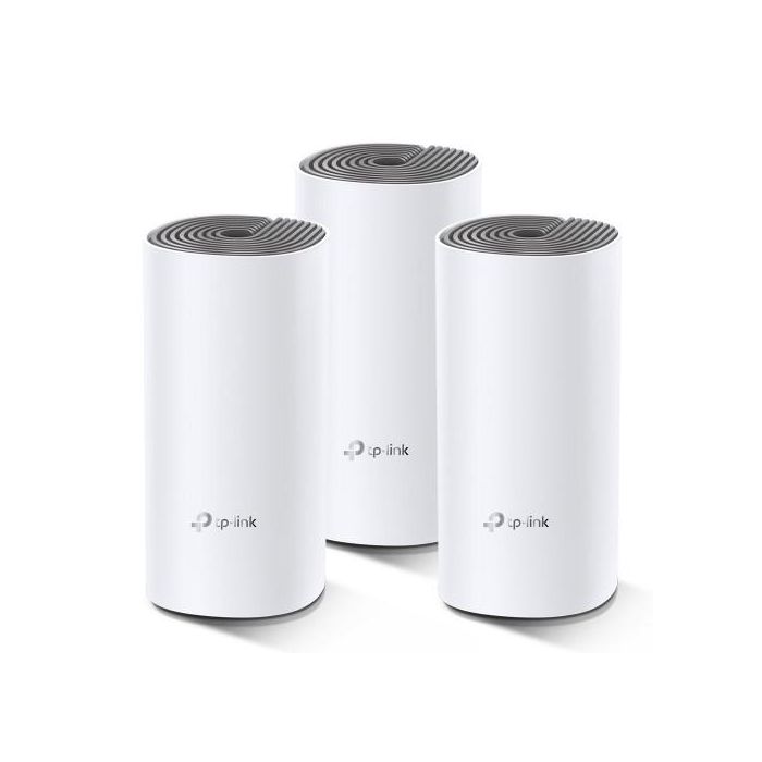 TP-LINK Deco E4 (3-pack) Router Wi-Fi 5 Doble Banda (2.4 GHz / 5 GHz) 802.11ac Blanco y Gris 1 TP-LINK Deco E4 (3-pack) Router Wi-Fi 5 Doble Banda (2.4 GHz / 5 GHz) 802.11ac Blanco y Gris 1