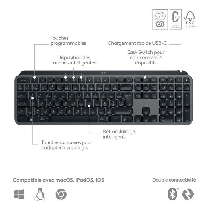 Logitech Logitech MX Keys S Advanced Wireless Illuminated Keyboard 21 Logitech Logitech MX Keys S Advanced Wireless Illuminated Keyboard 21