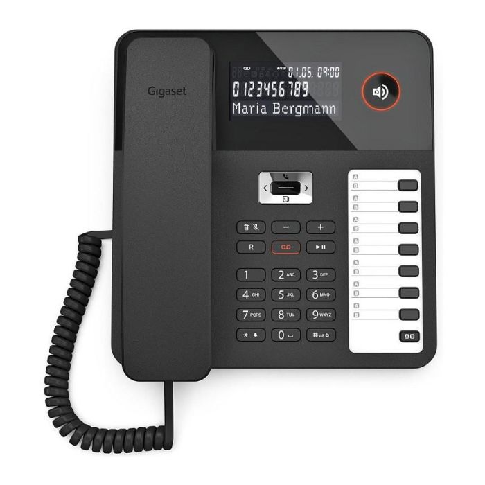 Gigaset DESK 800A Teléfono DECT Contestador Automático Negro con 200 Entradas 3