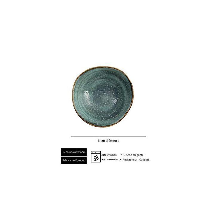 Moon Turquoise Cazoleta 16 Cm H 4 Cm (6 Unidades) 1 Moon Turquoise Cazoleta 16 Cm H 4 Cm (6 Unidades) 1