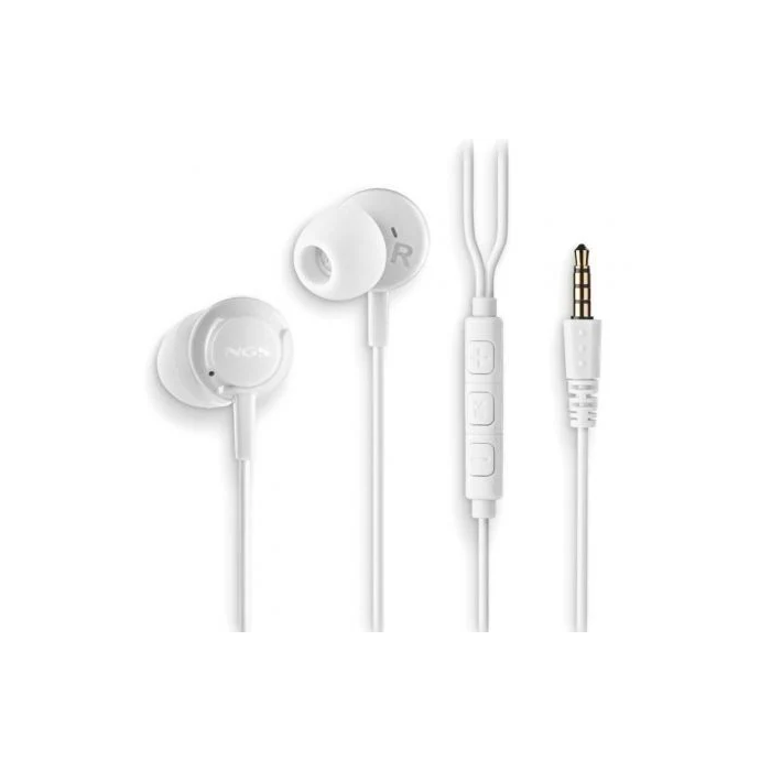 NGS Auriculares Cross Drift con Micrófono Jack 3.5 mm Blancos 0 NGS Auriculares Cross Drift con Micrófono Jack 3.5 mm Blancos 0
