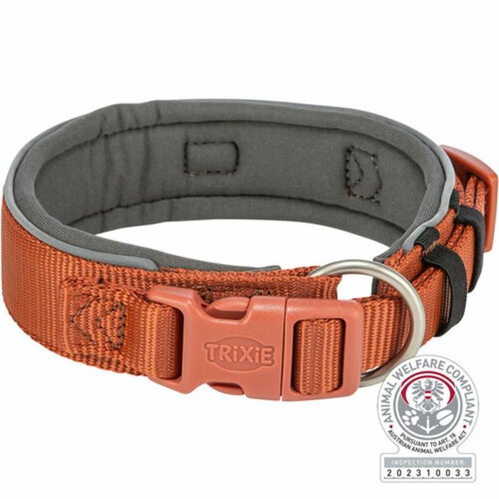 Collar para Perro Trixie Premium Naranja Grafito M/L 40-48 cm 7 Collar para Perro Trixie Premium Naranja Grafito M/L 40-48 cm 7