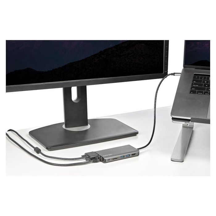 Startechcom Docking Station USB Tipo C, Adaptador Multipuertos HDMI 4K / VGA, Ethernet, SD, 2xUSB-A, 1xUSB-C PD 100W 12