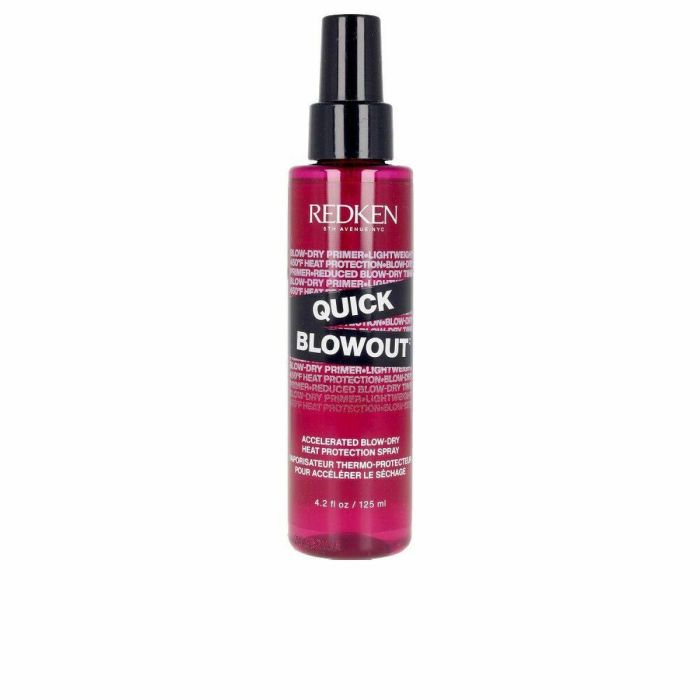 Redken Quick Blowout Spray Protector de Calor para Secado Rápido y Brillo, Protección 230°C - 125 ml
