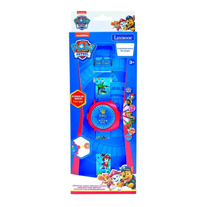 Lexibook Dmw050Pa Reloj Digital Patrulla Canina con Proyector de 20 Imágenes, Envía Mensajes Codificados, Pulsera Ajustable para Niños +3 Años 3 Lexibook Dmw050Pa Reloj Digital Patrulla Canina con Proyector de 20 Imágenes, Envía Mensajes Codificados, Pulsera Ajustable para Niños +3 Años 3