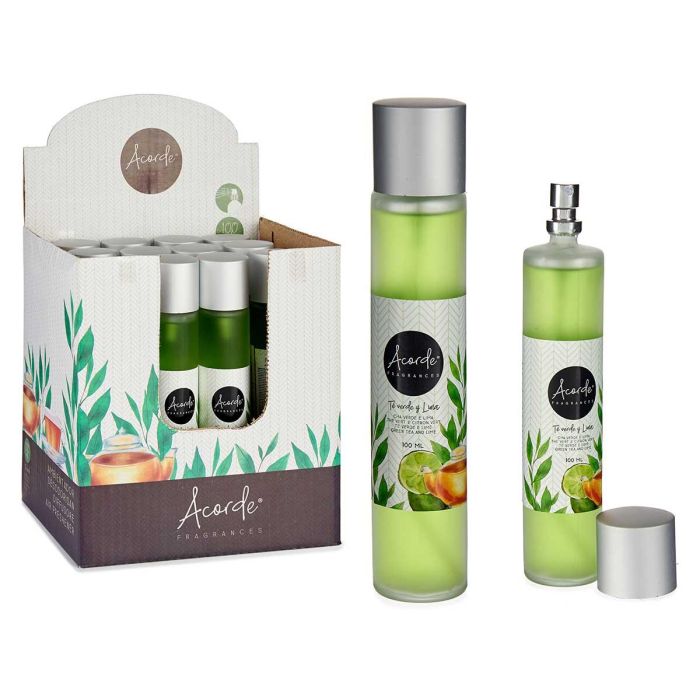 Ambientador Spray 100Ml Te Verde Acorde 3X18CM (24 Unidades) Ambientador Spray 100Ml Te Verde Acorde 3X18CM (24 Unidades)