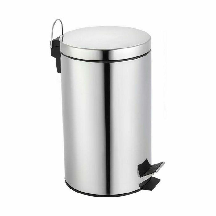 Cubo de Basura con Pedal Confortime Plateado 20 L (2 Unidades) 1