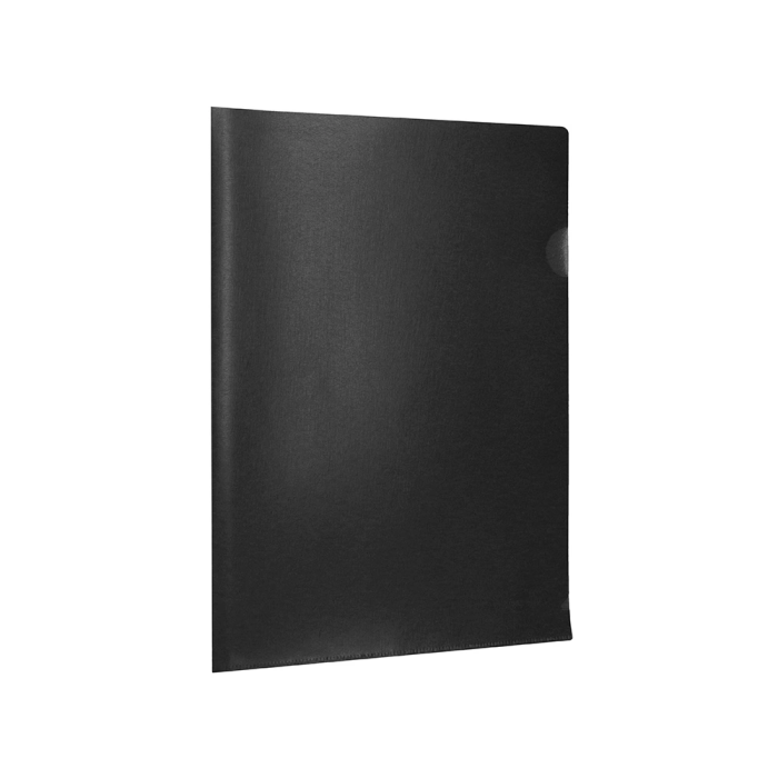 Liderpapel Carpeta Uñero Polipropileno DIN A4 Negro Opaco con Capacidad para 20 Hojas 3