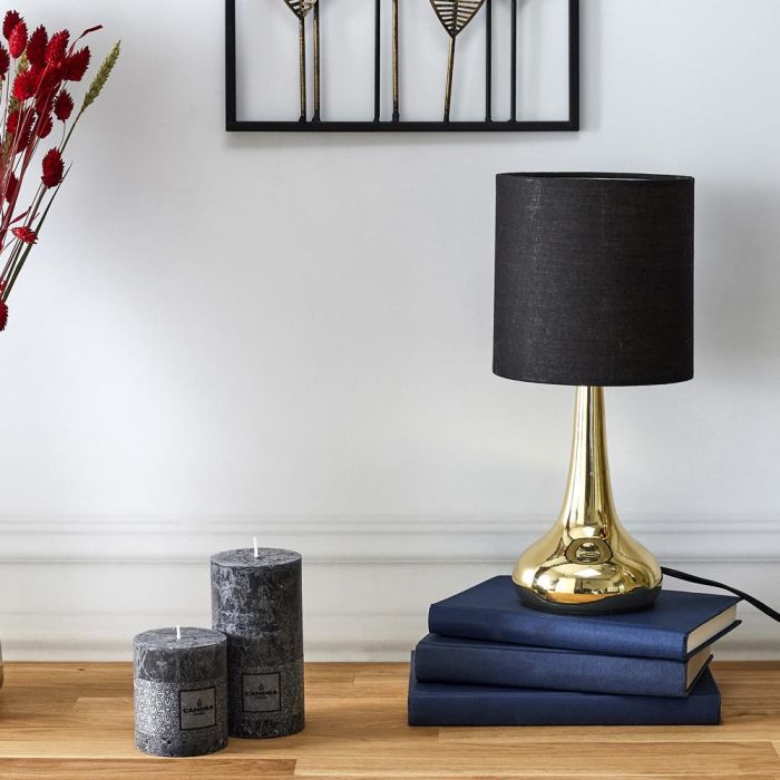 Home Deco Factory Lámpara Táctil Lounge Dorado-Negro 3