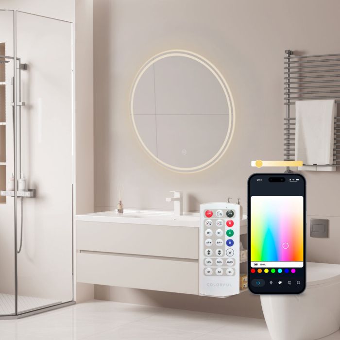 Espejo de baño con luz LED KSIX Oasis E 36 W 1000 Lm 7