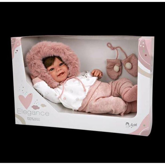 Muñecas Arias Muñeca Elegance 45 cm Zoe Rosa con Manoplas (Muñeco de Peso) 16 Muñecas Arias Muñeca Elegance 45 cm Zoe Rosa con Manoplas (Muñeco de Peso) 16