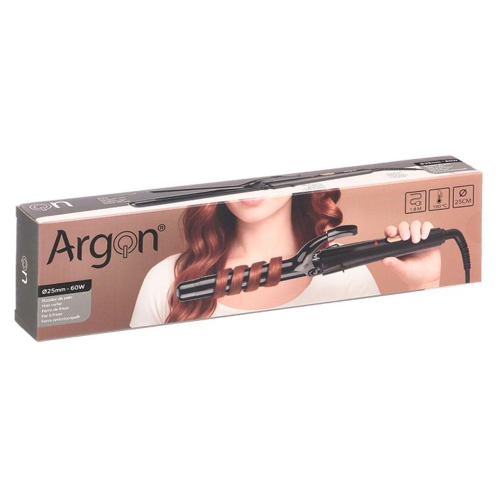 Rizador Pelo 25Mm Negro Dorado Souft Touch Argon (Set de 6) 2
