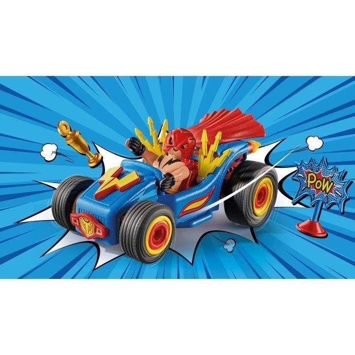 Playmobil 71632 Kart Racing Luchador Funstars para Carreras con Accesorios Rediseñables - Juguete de Velocidad para Niños +4 años 1 Playmobil 71632 Kart Racing Luchador Funstars para Carreras con Accesorios Rediseñables - Juguete de Velocidad para Niños +4 años 1