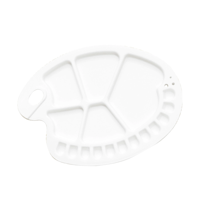 Liderpapel Paleta Plástico Ovalada 17 Huecos Diestros 30x35 cm 1