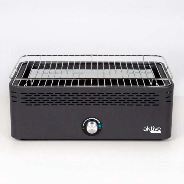 Barbacoa de Carbón sin Humo Portátil Aktive Acero Inoxidable Hierro 45 x 19 x 28 cm 5 Barbacoa de Carbón sin Humo Portátil Aktive Acero Inoxidable Hierro 45 x 19 x 28 cm 5