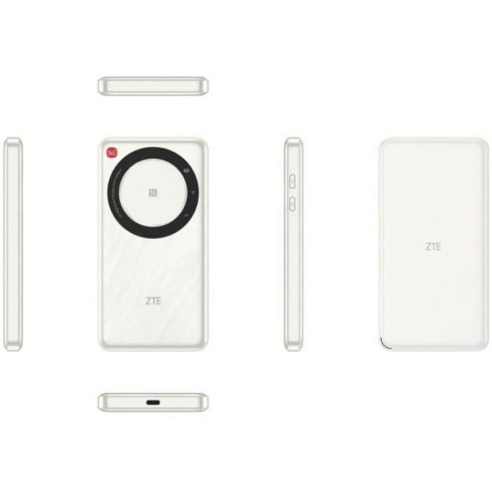 ZTE Router Portátil U30 Air - Enrutador Móvil WiFi 5 AC Doble Banda (2.4 GHz/5 GHz) 867 Mbps con Puerto USB, SIM y Batería de 4500 mAh, Blanco