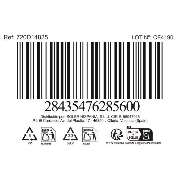 La Mediterranea Bol Aperitivo Ass. Col 10.7 cm x 9.6 cm x 5 cm "Pica-Pica" (24 Unidades)