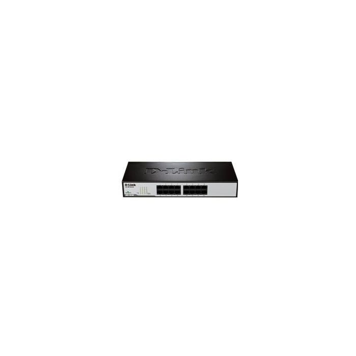 D-Link DES-1016D Switch de Red 16 Puertos RJ-45 10/100 Mbps Fast Ethernet con Control de Flujo para Escritorio/Rack 19"