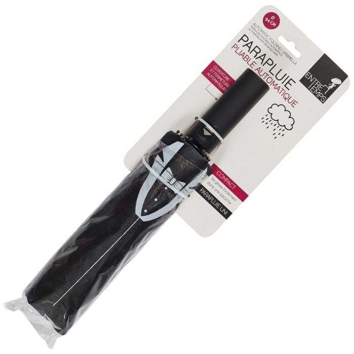Entre Temps Paraguas Plegable Automático, Azul o Negro, Diámetro 94 cm 3