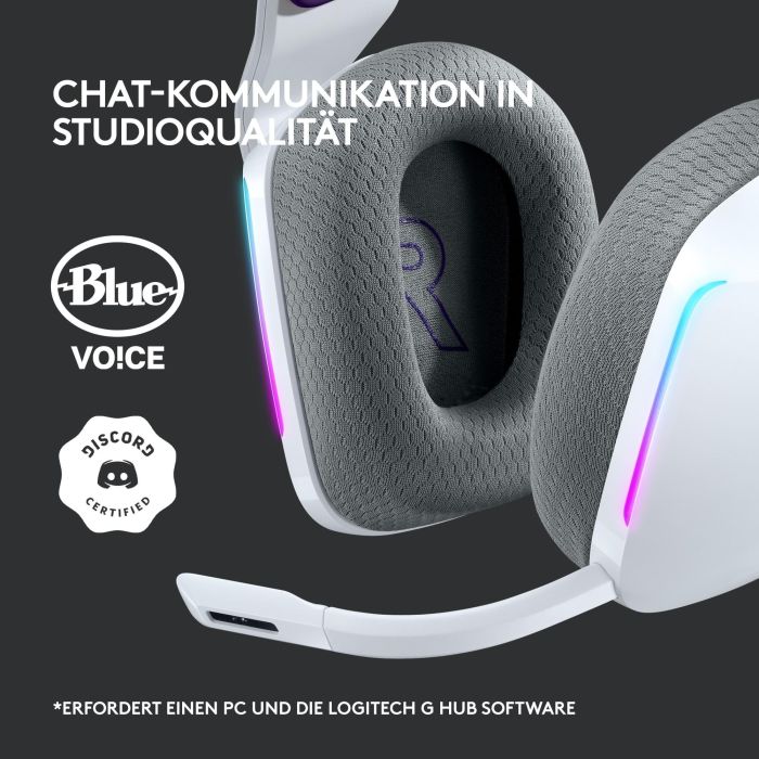 Logitech Auricular con Micrófono G733 LIGHTSPEED Inalámbrico, 29h Batería, RGB LIGHTSYNC 5