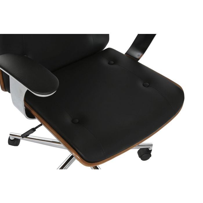 Silla Moderno DKD Home Decor Negro Marron 69 x 108.5 x 71 cm 3 Silla Moderno DKD Home Decor Negro Marron 69 x 108.5 x 71 cm 3