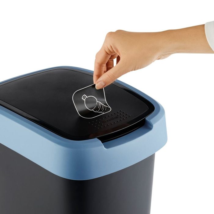 Cubo de basura Rotho Twist Blue Azul Plástico 50 L 2
