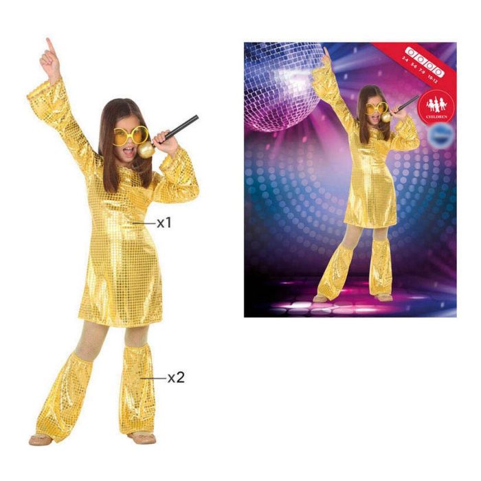 Disfraz para Niños Disco Dorado (2 Piezas) (3 pcs) 7 Disfraz para Niños Disco Dorado (2 Piezas) (3 pcs) 7
