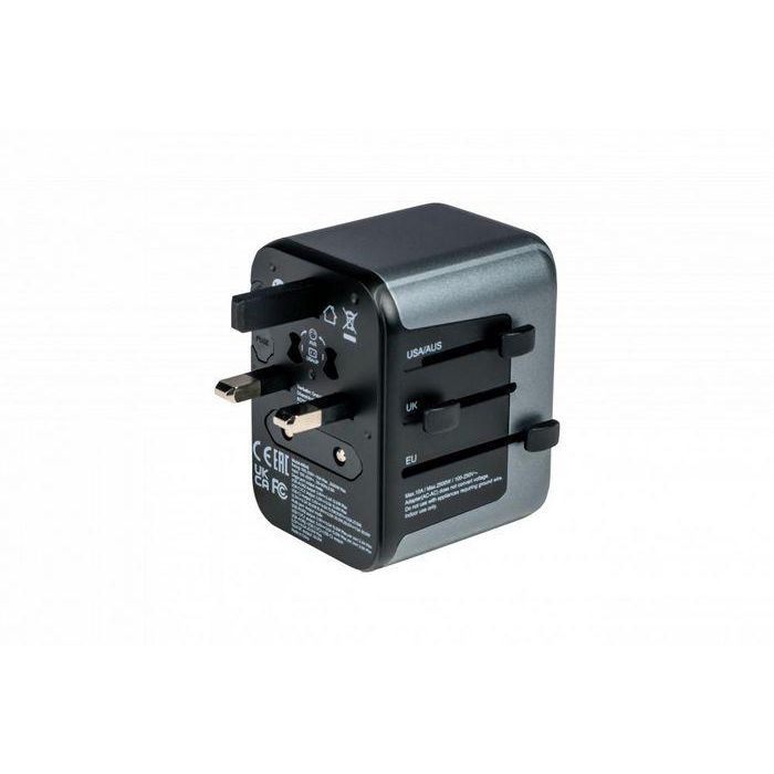 Verbatim Uta-03 Adaptador Universal De Viaje Con 1 Puerto Usb-C - 2 Puerto Usb-A - 2 Puerto Usb-C 10