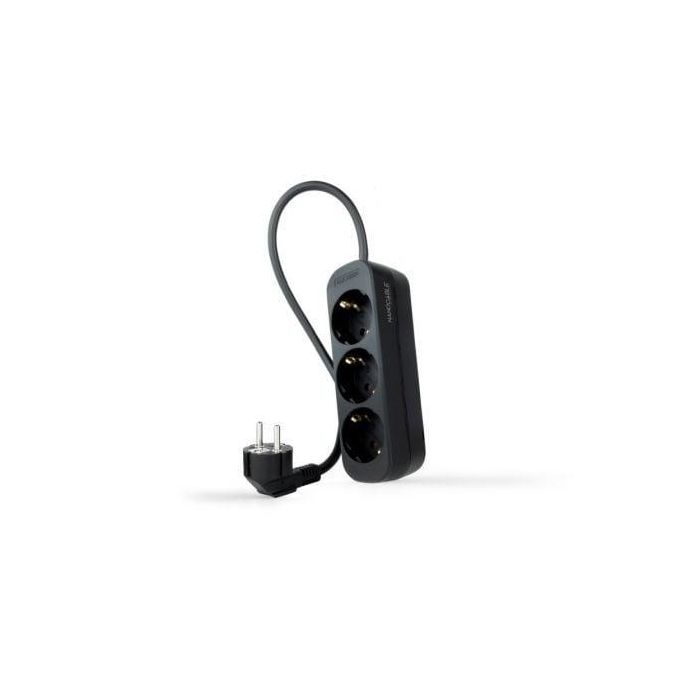 Regleta Nanocable 10.38.0003-NS-BK/ 3 Tomas de Corriente/ Cable 1.4m/ Negra Regleta Nanocable 10.38.0003-NS-BK/ 3 Tomas de Corriente/ Cable 1.4m/ Negra