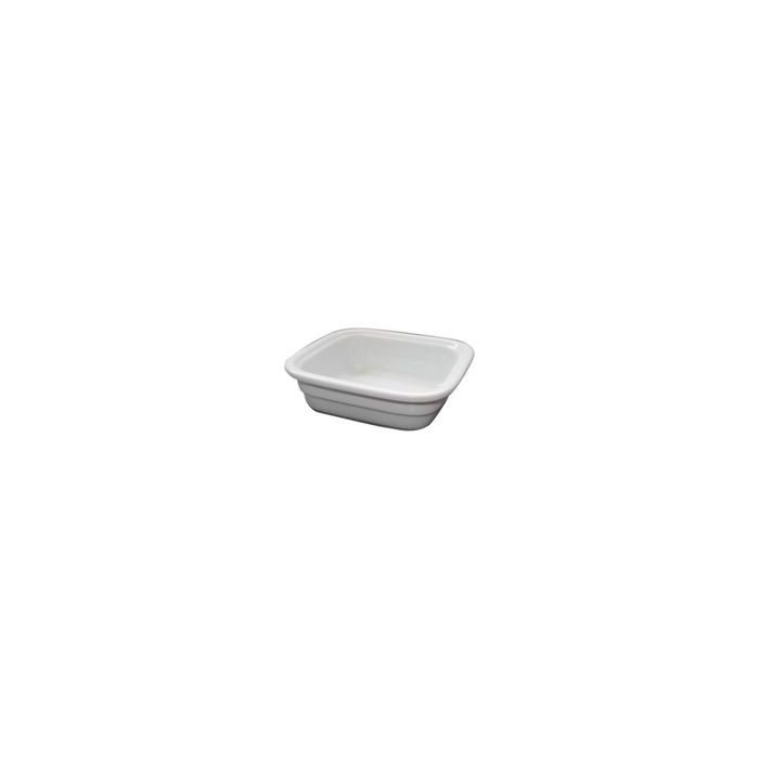 Fuente Rectangular Gn 1/6-065 16x5 cm, Blanco, Porcelana - VERBANO Fuente Rectangular Gn 1/6-065 16x5 cm, Blanco, Porcelana - VERBANO