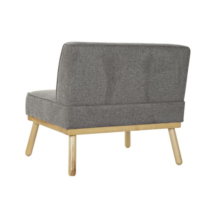 DKD Home Decor Sillón Urban Desmontable Bicolor Gris Oscuro Marrón de Lino y Abeto, Ancho 80 x Largo 66 x Alto 72 cm, Altura asiento 45 cm 1 DKD Home Decor Sillón Urban Desmontable Bicolor Gris Oscuro Marrón de Lino y Abeto, Ancho 80 x Largo 66 x Alto 72 cm, Altura asiento 45 cm 1