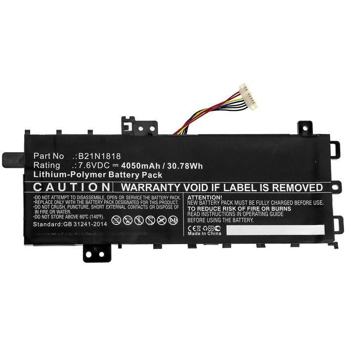 CoreParts Laptop Battery for Asus 31.54Wh Li-Polymer 7.6V 4150mAh for Asus ASUS X712FA-GC102T, R564DK, V5000FA CoreParts Laptop Battery for Asus 31.54Wh Li-Polymer 7.6V 4150mAh for Asus ASUS X712FA-GC102T, R564DK, V5000FA