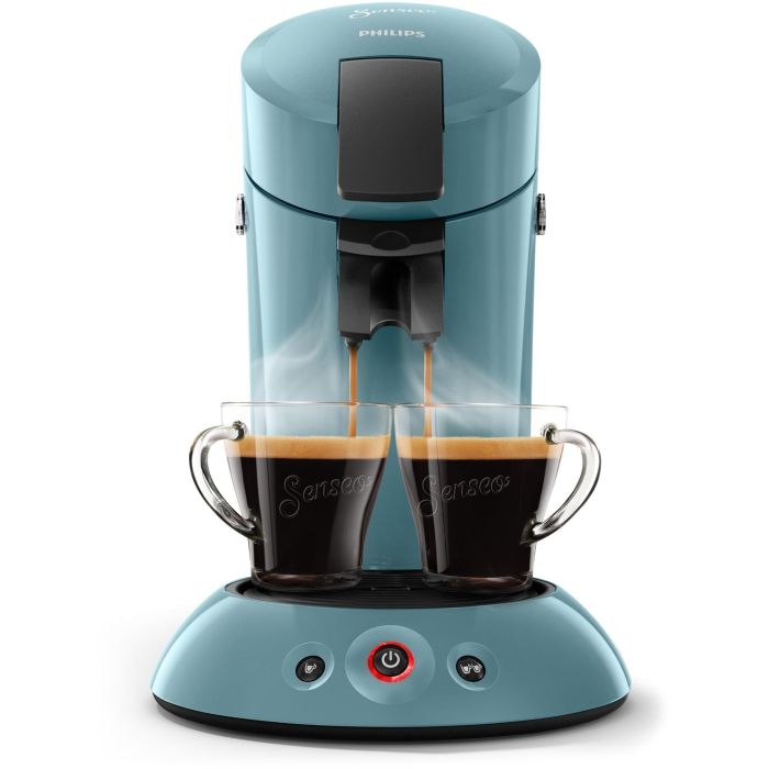 Philips HD6553/21 Cafetera Senseo Original 1450W, 1 o 2 tazas, Pantalla Táctil, Parada Manual, Apagado Automático - Azul Gris 1 Philips HD6553/21 Cafetera Senseo Original 1450W, 1 o 2 tazas, Pantalla Táctil, Parada Manual, Apagado Automático - Azul Gris 1