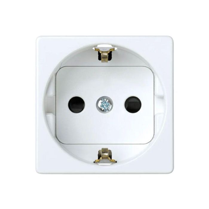 Simon Base Enchufe Schuko Serie 27 Blanco 2P+T 10A 250V con Proteccion Infantil