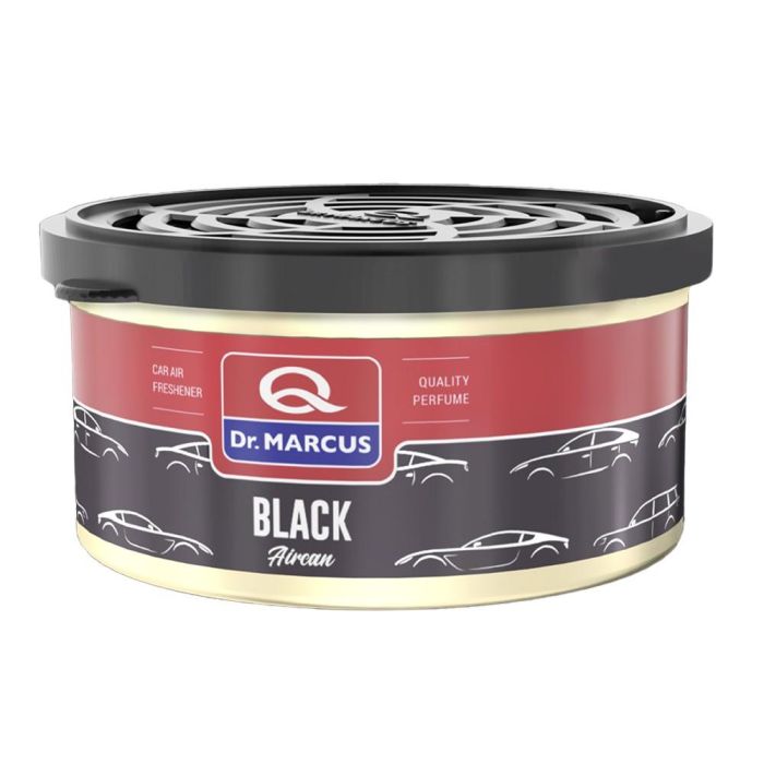Dr. Marcus DRM0412 Ambientador Aircan Black para Coche y Hogar, Fragancia de Larga Duración hasta 60 Días con Perfumes Franceses, 40g 1