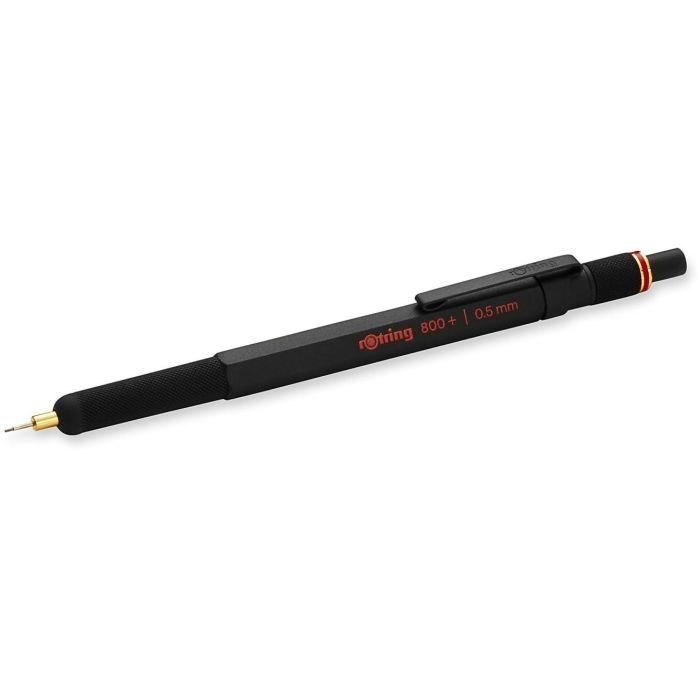 Rotring Lápiz Portaminas 800+ Stylus para Pantallas Táctiles Negro 0.5 mm en Caja Regalo