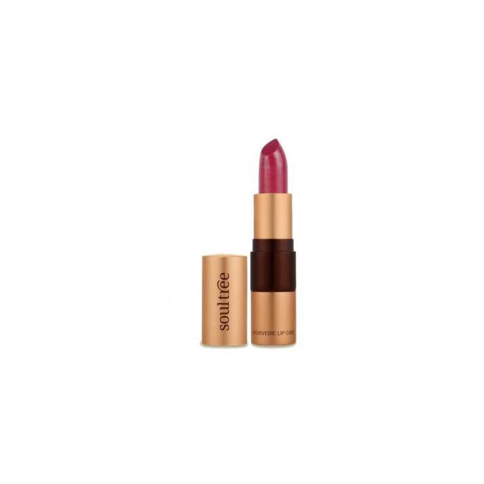SOULTREE 5640 Barra de Labios Rasberry Crush 4 gr Ayurveda con Manteca Clarificada y Aceite de Almendras Dulces, 100% Natural