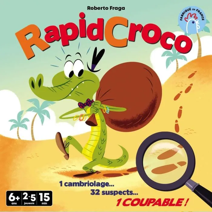 Asmodee Juego de investigación RapidCroco ASM3760052143809 - 32 Sospechosos 1 Culpable - Idioma Francés 3