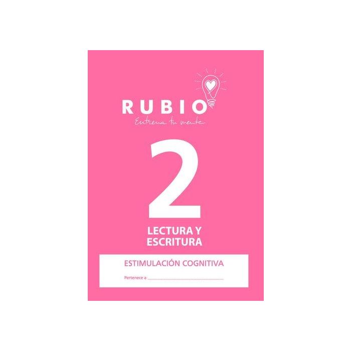 Cuaderno Rubio A4 Estimulacion Cognitiva Lectura Nº 2 5 unidades