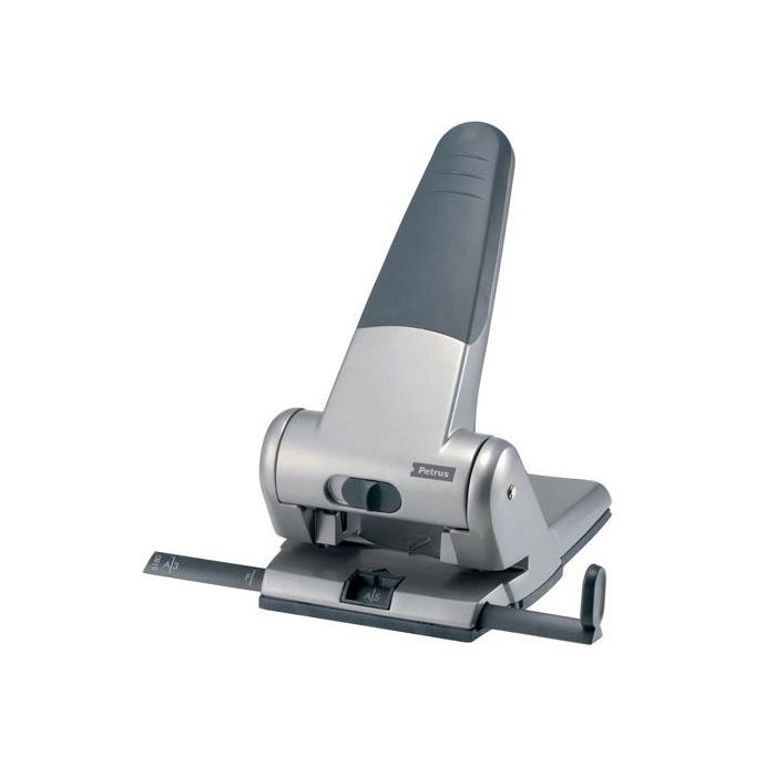 Petrus 305 Taladrador Metálico para Oficina, Capacidad 65 Hojas, Color Plata Petrus 305 Taladrador Metálico para Oficina, Capacidad 65 Hojas, Color Plata