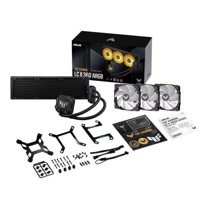 ASUS TUF Gaming LC 360 II ARGB Refrigeración Líquida Kit 3 Ventiladores 120mm ARGB Negro 4