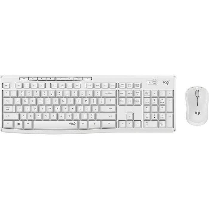 Logitech MK295 Combo Teclado y Ratón Inalámbrico Silencioso SilentTouch. USB, Resistente Salpicaduras, Teclas Duraderas, Alcance 10m