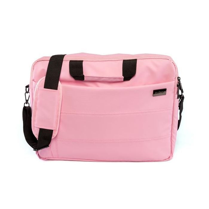 Nilox Maletín para Portátil de 15,6" Style Rosa Poliéster con Bolsillos y Cinta para Trolley 2 Nilox Maletín para Portátil de 15,6" Style Rosa Poliéster con Bolsillos y Cinta para Trolley 2