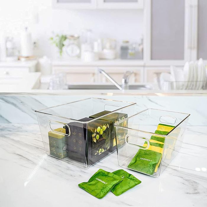 Caja Multiusos Dem Transparente 25,7 x 15,3 x 13,5 cm 4 Caja Multiusos Dem Transparente 25,7 x 15,3 x 13,5 cm 4